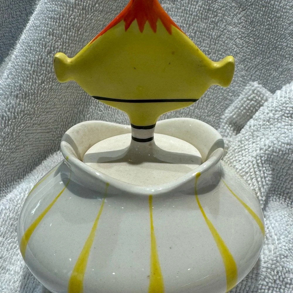 Yellow Mustard Ceramic Jar - Picture 2 of 3